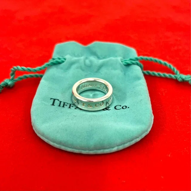 Tiffany & Co. Vintage Narrow Ring 925 Sterling Silver No 7.5 in Silver from The Reluxe