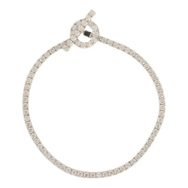 Hermès Finesse Bracelet SH 18K White Gold, Diamonds in White from Madison Avenue Couture