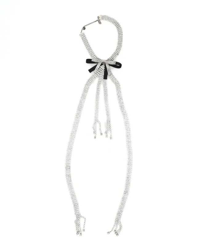 Miu Miu Rhinestone Ribbon Choker from A Retro Tale, photo 2 of 6