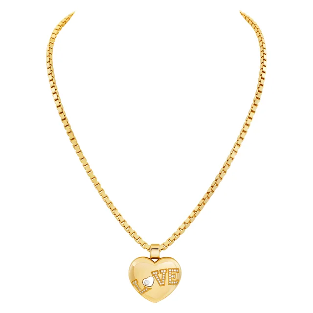 Chopard Happy Diamond "Love Heart" necklace in 18k from Gray And Sons