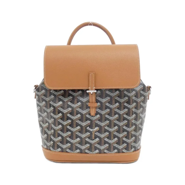 Goyard Alpin Mini Backpack in 03/BLACK+TAN (black + tan) / SILVER (silver) hardware coated canvas/calf from KOMEHYO