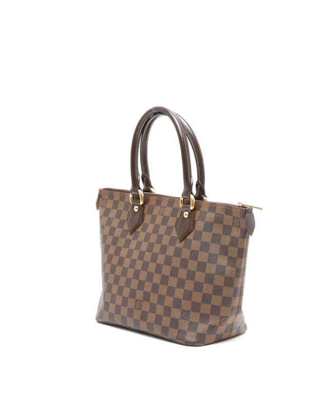 Louis Vuitton Damier Ebene Saleya PM Bag in Brown Canvas from A Retro Tale, photo 3 of 9