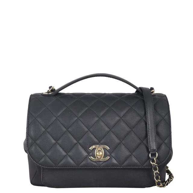 Chanel Business Affinity Flap Bag Large in Caviar leather from Luxe.It.Fwd