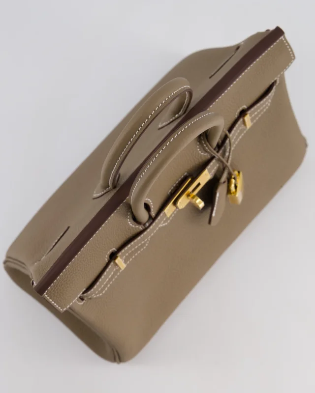 Hermès Birkin 25 Retourne Bag in Taupe Togo leather from Sellier, photo 17 of 21