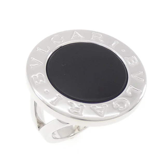 Bvlgari Bvlgari Big 750 White Gold Onyx Ring Size 13.5 in White from LuxUness