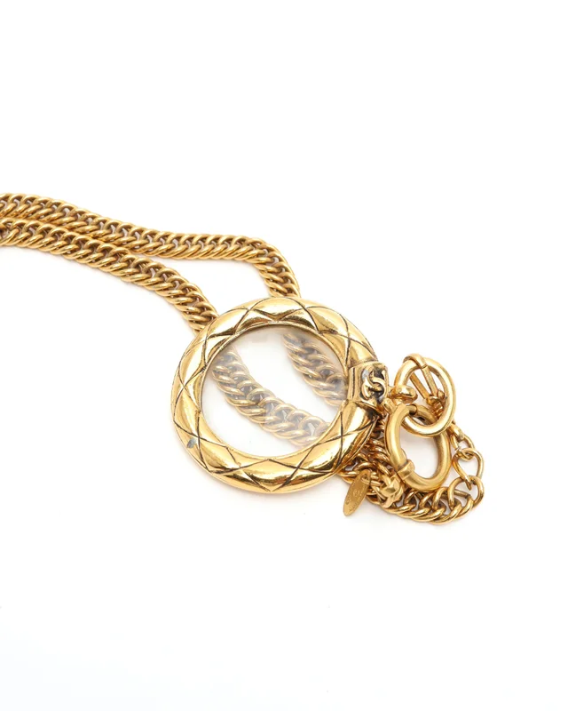 Chanel Coco Mark Magnifying Glass Long Necklace from A Retro Tale, photo 4 of 4