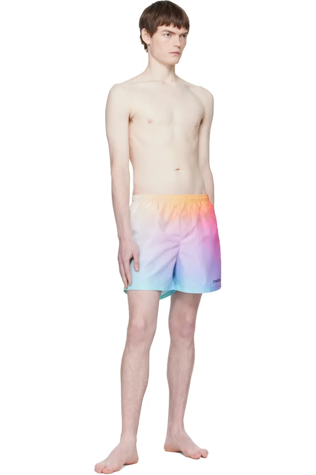 Casablanca Multicolor Gradient Printed Swim Shorts, photo 4 of 4 from SSENSE