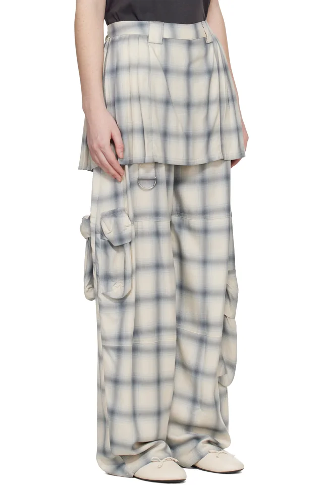 Collina Strada Off White Lawn Skirt Cargo Pants, photo 2 of 4 from SSENSE