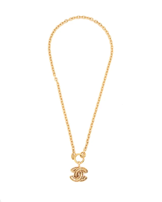 Chanel Classic Coco Mark Necklace in Silk from A Retro Tale, photo 3 of 6