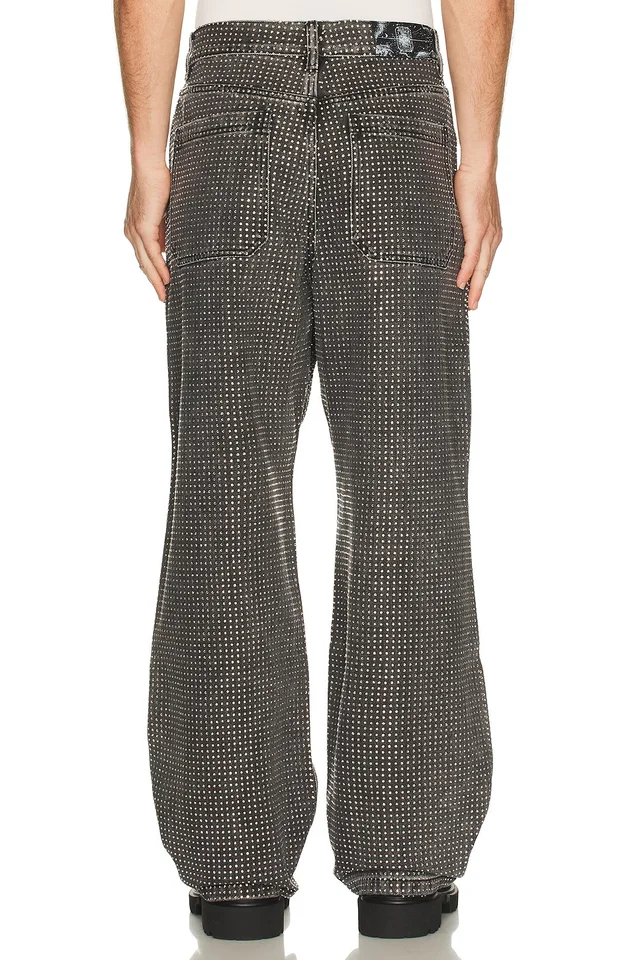 Birth Of Royal Child 20K Diamond Stellar Denim Pants in Black, photo 3 of 6 from REVOLVE (Canada)
