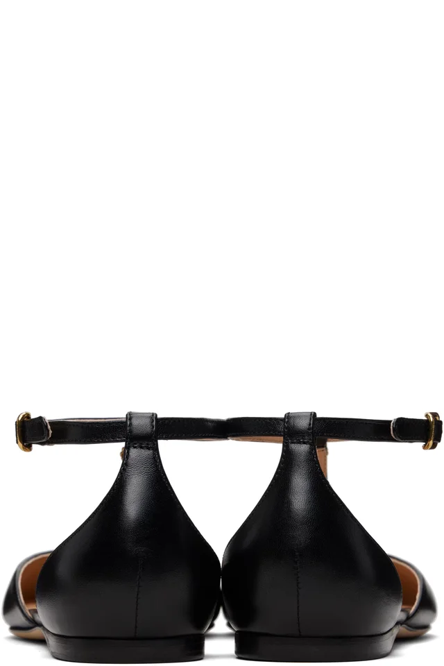 Chloé Black Celeste Ballerina Flats, photo 2 of 4 from SSENSE