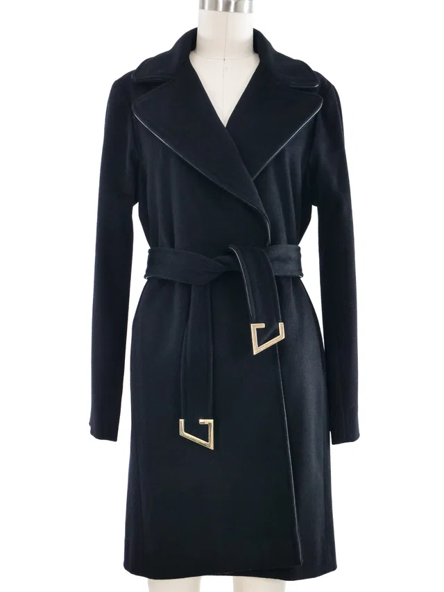 2010 Gucci Belted Wool Coat in Wool from Arcade Vintage