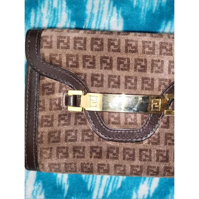Fendi Women's Bag - Brown/Gold in gold|red|brown from Depop, photo 1 of 1