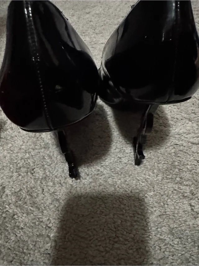 Saint Laurent Patent Stiletto Heels in black Patent leather from Poshmark