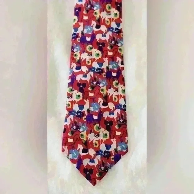 Givenchy Men’s Tie 100% Silk Made In Italy in red Silk from Poshmark, photo 1 of 1