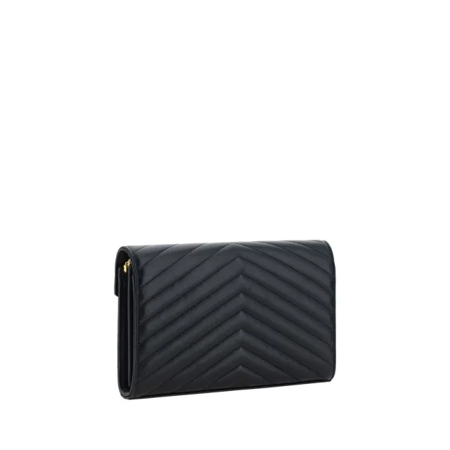 Saint Laurent Black Calf Leather Bos Taurus Shoulder Bag in Black Calfskin from HEWI, photo 3 of 4
