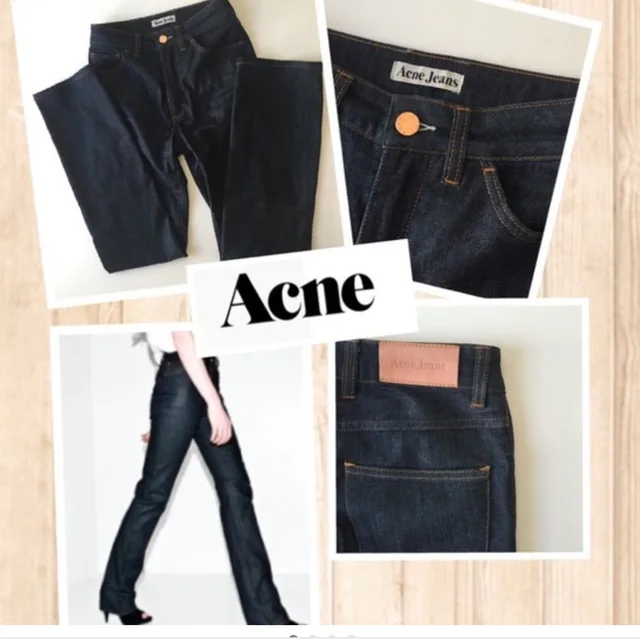Acne Studios Studio Tube Dc Dark Blue Indigo Jeans Straight Leg Size 25/32 in blue from Poshmark