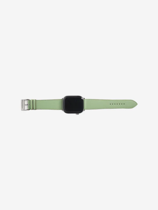 Hermès silver Apple watch in Silver Leather from Sign of the Times
