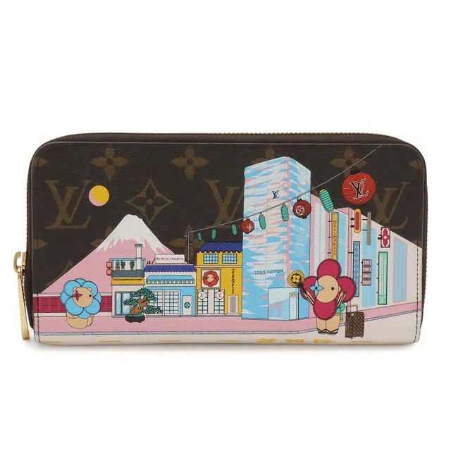 Louis Vuitton Monogram Zippy Wallet Zip Around Vivienne Holiday Season in Coated canvas from The Reluxe