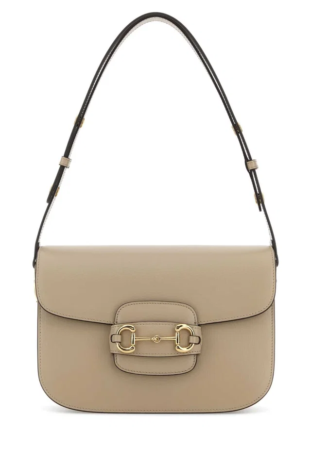 Gucci Horsebit Shoulder Bag — Beige Calf Skin in Beige Leather from HEWI