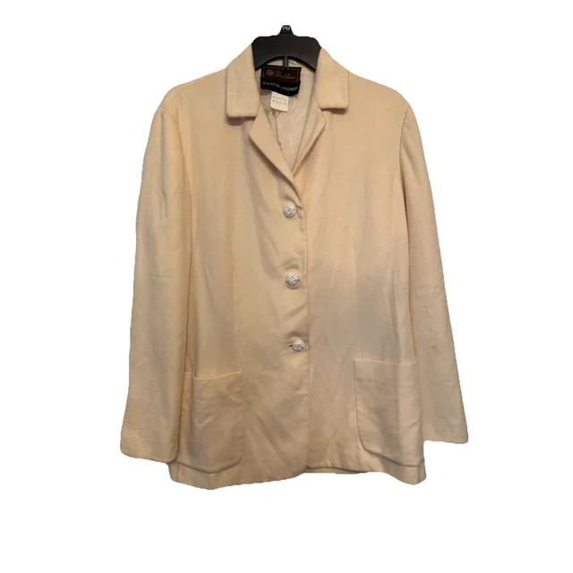 Loro Piana Cashmere Blazer Jacket Size 46 It - Us 12 Winter White Women’s Italy in white Cashmere from Poshmark