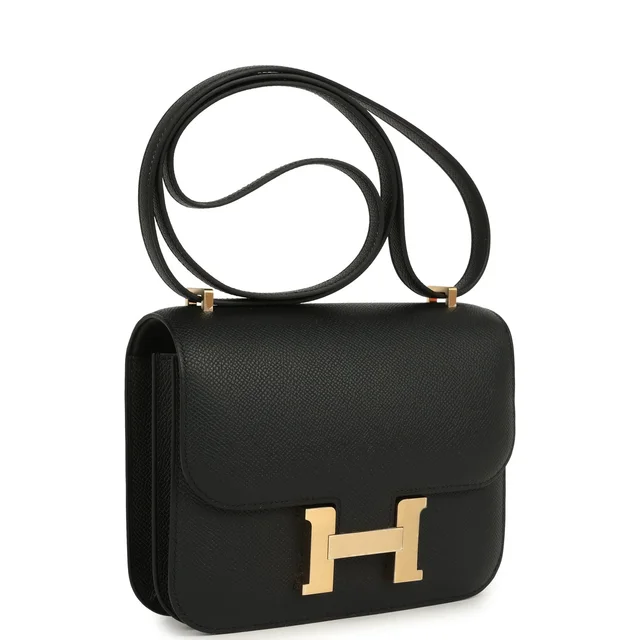 Hermès Constance 18 Black Epsom Brushed Permabrass Hardware in Black Epsom leather from Madison Avenue Couture, photo 2 of 2