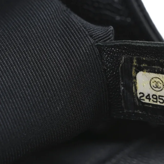 Chanel Caviar Quilted Small Boy Flap Black in Black Caviar leather from FASHIONPHILE, photo 7 of 11