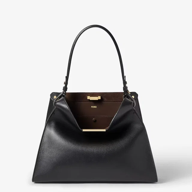 Fendi Way Shoulder Bag — Black Leather in Black Leather from HEWI