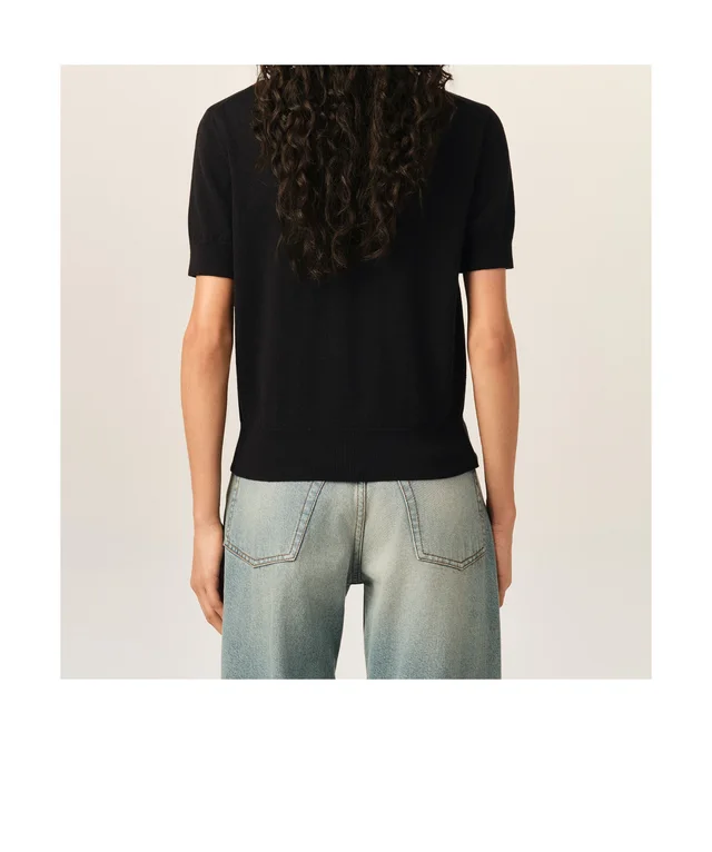 Ami Paris AMI Ami de Coeur Short-Sleeved Cardigan, photo 5 of 6 from SENSER