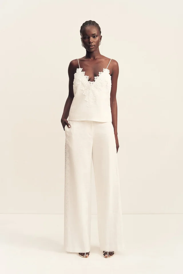 Shona Joy TOILE LINEN LACE CAMI - IVORY from Shona Joy, photo 1 of 1