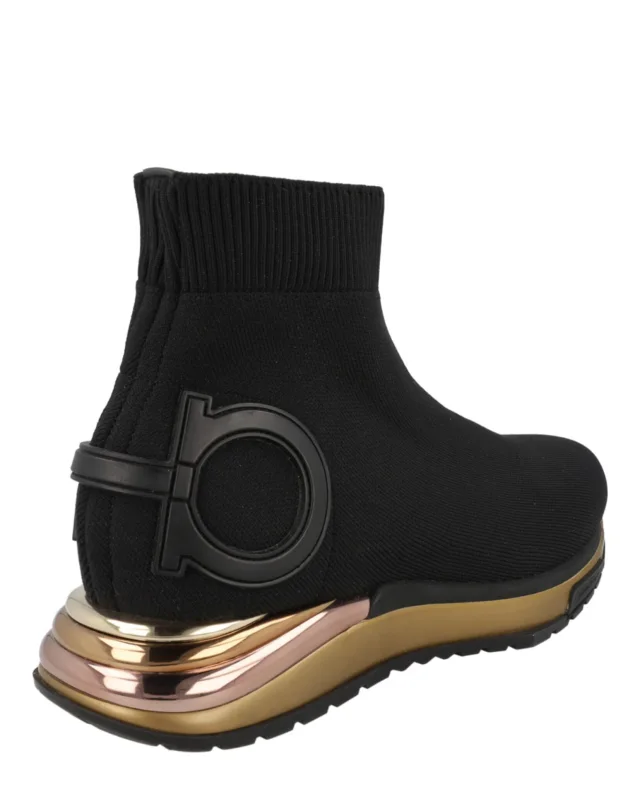 Salvatore Ferragamo Gardena Ankle Sock Sneakers in multi, photo 3 of 6 from ShopSimon