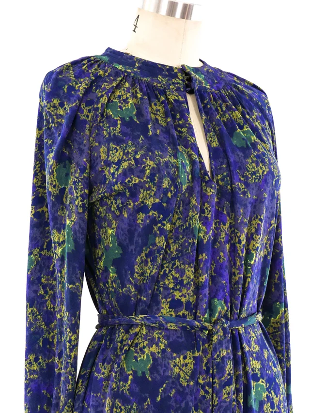 Givenchy Abstract Printed Jersey Dress in Multicolor Silk from Arcade Vintage, photo 2 of 2