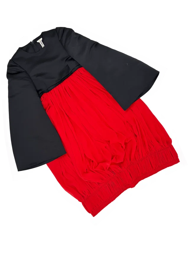 Comme des Garçons F/W 2020 satin bubble skirt dress in Satin from James Veloria