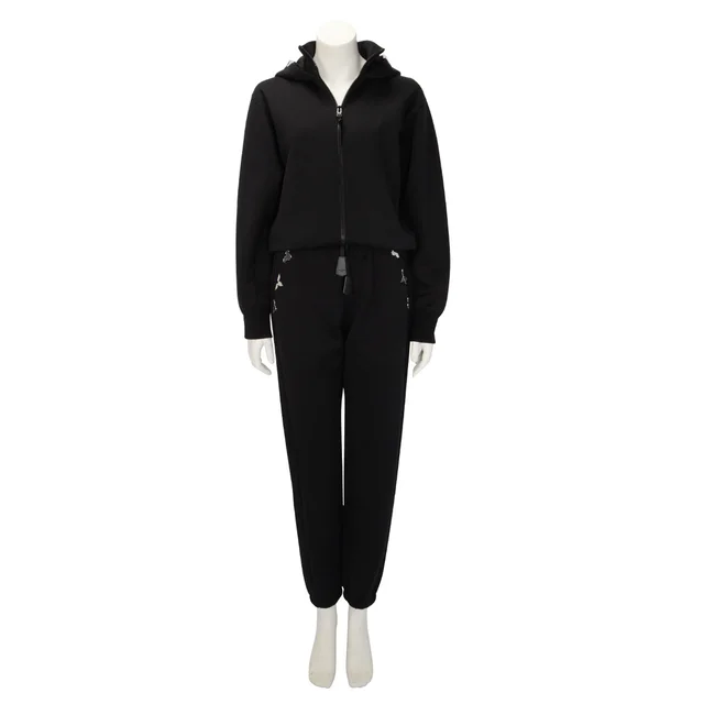 Louis Vuitton Cotton Jersey Monogram Accent Tracksuit XS in Black from Blue Spinach