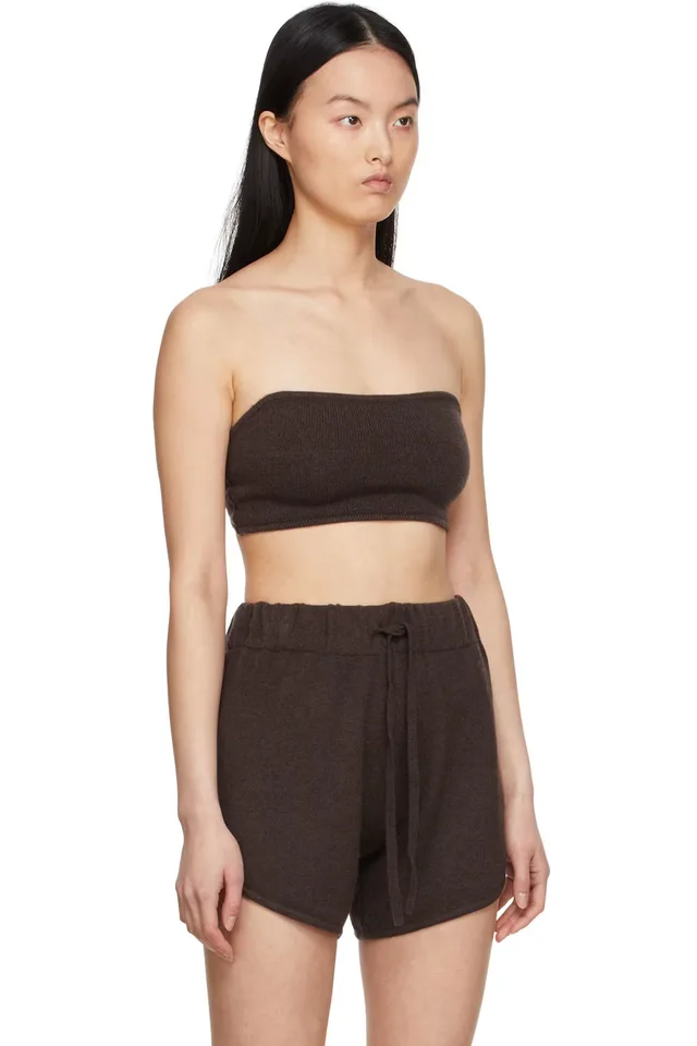 LISA YANG SSENSE Exclusive Brown Selah Bra, photo 2 of 2 from SSENSE
