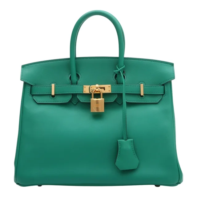 Hermès 2017 Birkin 25 Mint in Swift leather from VINTAGE QOO TOKYO, photo 3 of 16