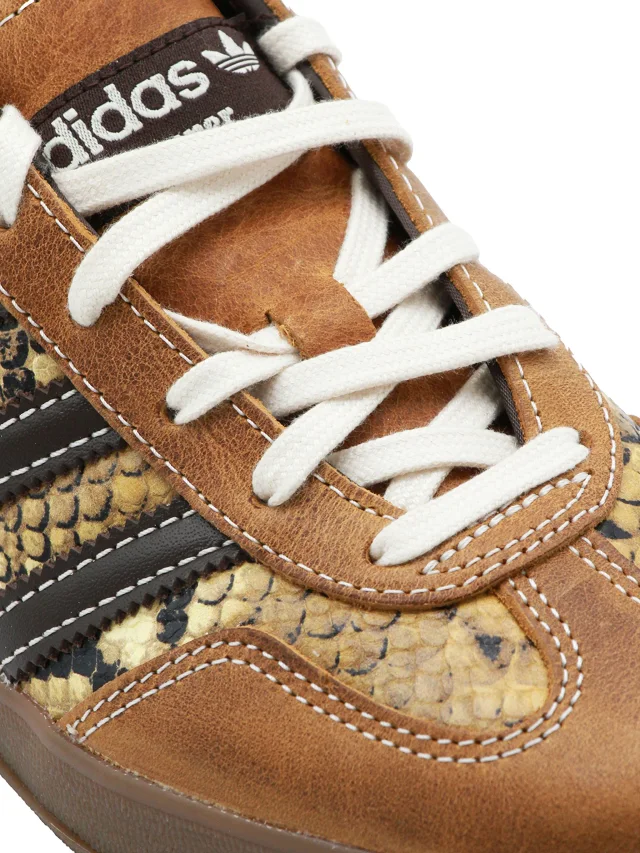adidas x Wales Bonner Gazelle snake-effect sneakers in Neutrals, photo 4 of 4 from FARFETCH