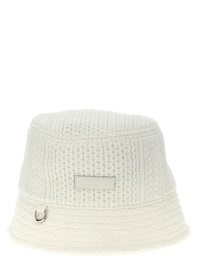 Jacquemus Bucket Hat — White in White from HEWI
