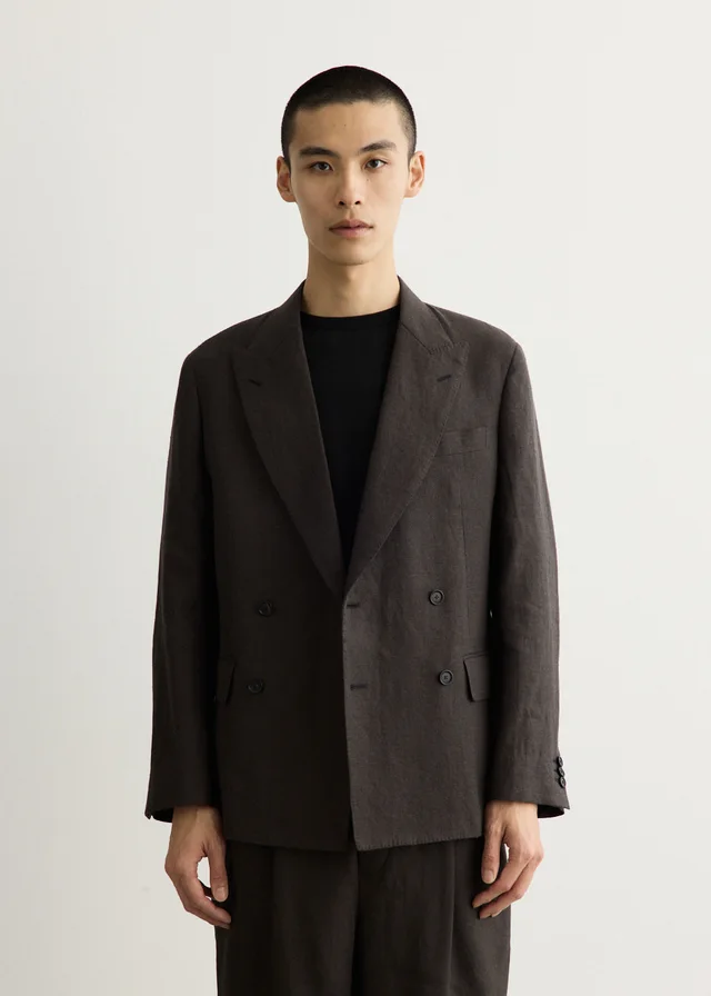 KAPTAIN SUNSHINE 4B Double-Breasted Jacket in Black from Incu, photo 1 of 1