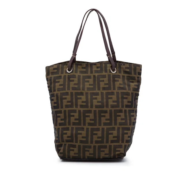 Brown Fendi Zucca Canvas Tote in Brown Canvas from Designer Revival