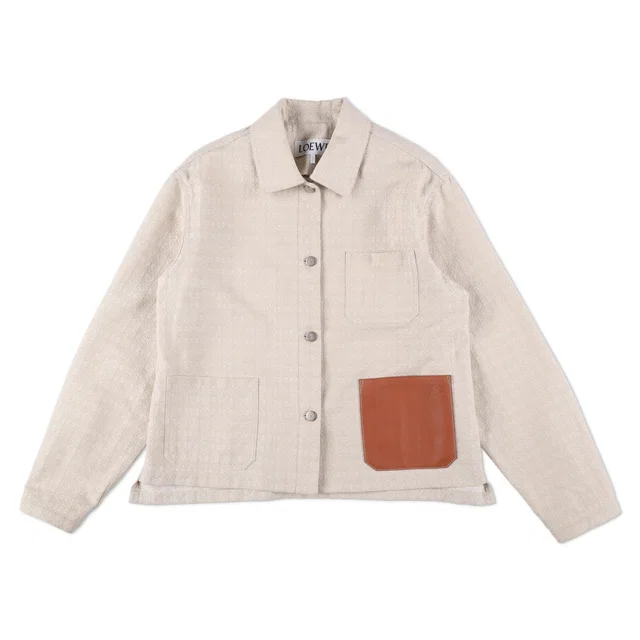 Loewe Anagram Jacquard Jacket in Calfskin from HEWI