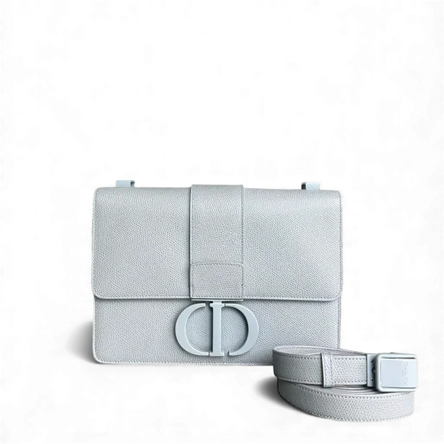 Dior 30 Montaigne - Caviar Gray So Gray Hardware in Grey Caviar leather from Luxury Promise