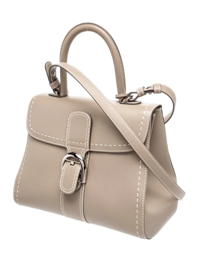 Delvaux Top Handle Bag in gray Leather from The RealReal, photo 3 of 6