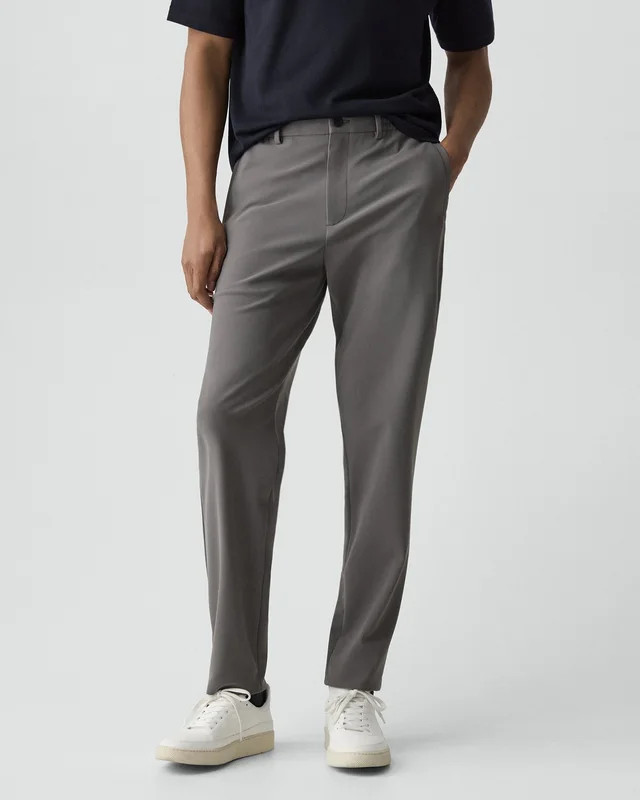 Theory Curtis Drawstring Pant in Precision Ponte in CARBON Shell: 73% Polyamide, 27% Elastane; Back: 73% Polyamide, 27% Elastane, photo 10 of 10 from Theory