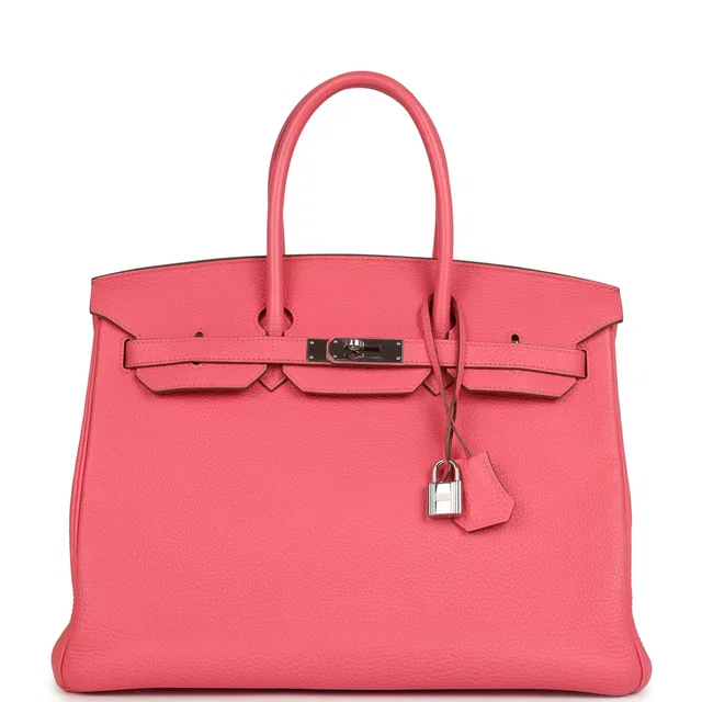 Hermès Birkin 35 Rose Lipstick Togo Palladium Hardware in Pink Togo leather from Madison Avenue Couture