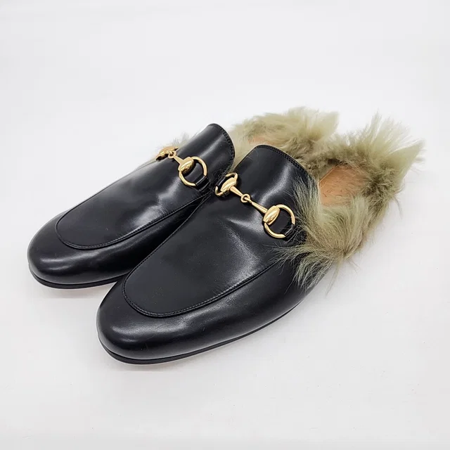 Gucci Horsebit fur mule from GUGUS