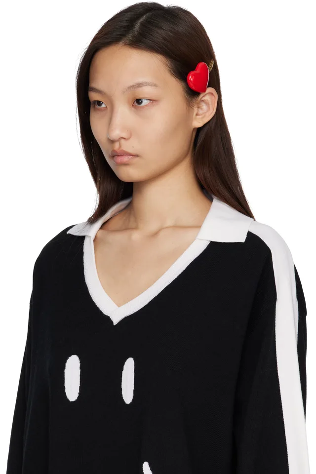 Moschino Red Heart Hair Clip, photo 3 of 3 from SSENSE