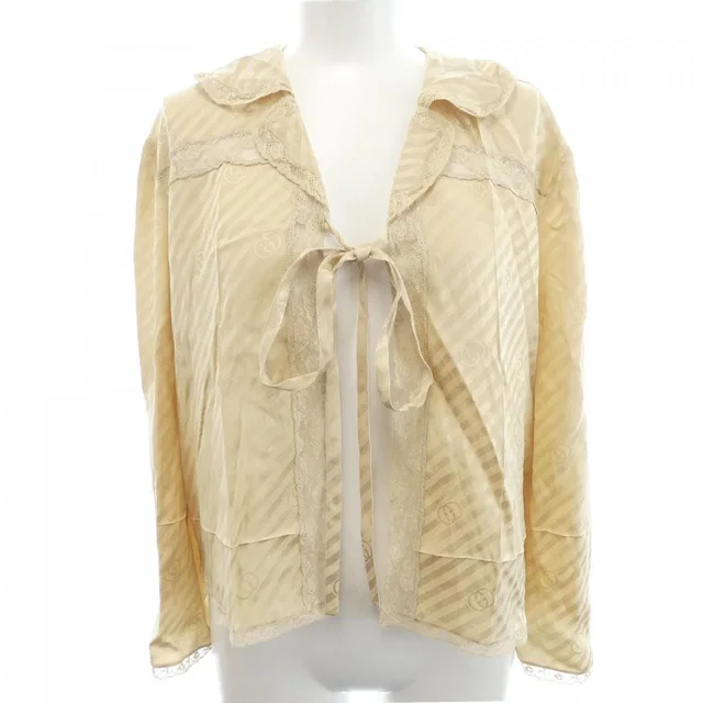 Gucci Cardigan Beige in Beige Silk from The Reluxe