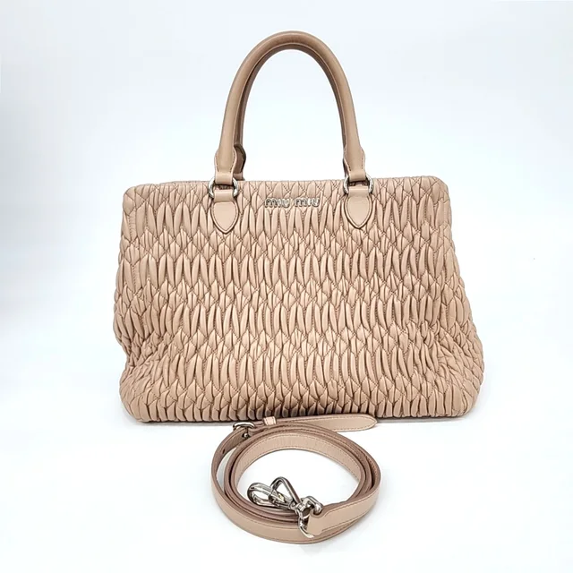 Miu Miu Matrase Tote and Shoulder Bag from GUGUS