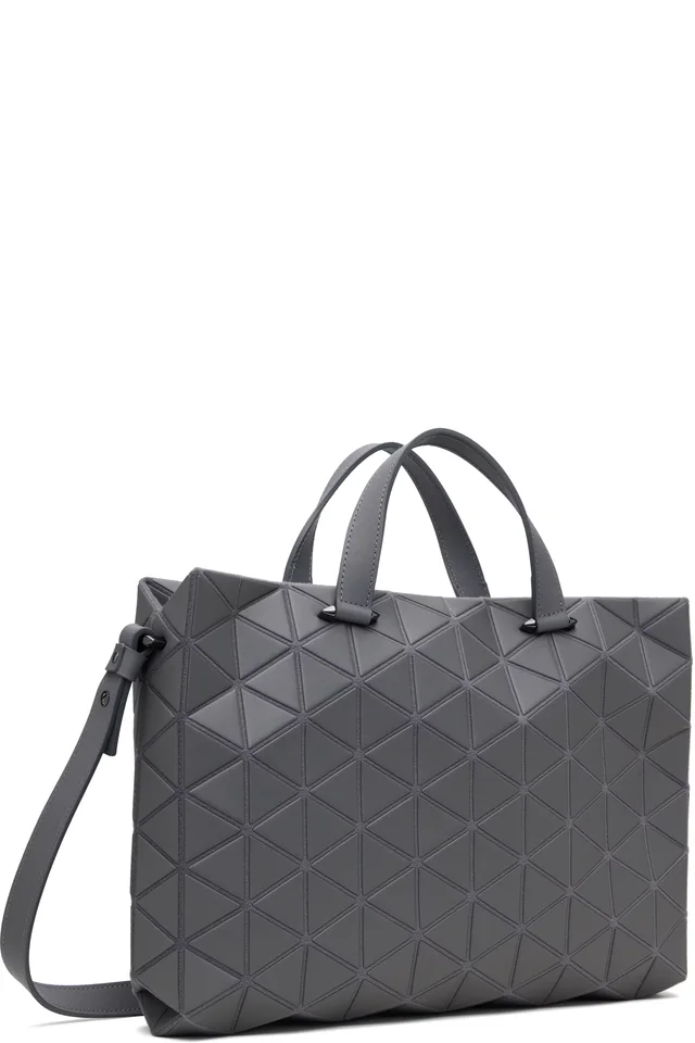 BAO BAO ISSEY MIYAKE Gray Matte Tonneau Bag, photo 2 of 4 from SSENSE